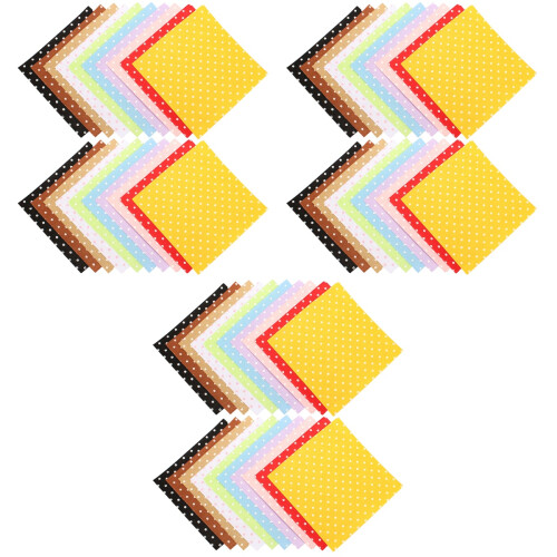 60Pcs Durable Nonwoven Fabric Felt Chips Assorted Colors DIY Craft 2