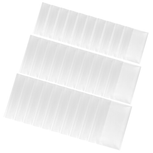 90Pcs Transparent Reusable Book Covers Thick Plastic Protective Sleeve 1