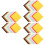 60Pcs Durable Nonwoven Fabric Felt Chips Assorted Colors DIY Craft 6