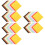 60Pcs Durable Nonwoven Fabric Felt Chips Assorted Colors DIY Craft 7