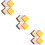 60Pcs Durable Nonwoven Fabric Felt Chips Assorted Colors DIY Craft 8
