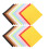 60Pcs Durable Nonwoven Fabric Felt Chips Assorted Colors DIY Craft 9