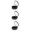 3Pcs Denture Storage Container Black Ventilated Snap Lock 8