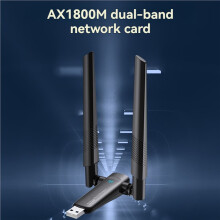 2X Adaptador USB WiFi 6 1800Mbps 5G/2.4GHz Placa de Rede Sem Fio Wi-Fi Antena de Alto Ganho
