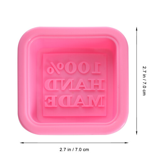 50Pcs Pink Silicone Soap Molds for Handmade DIY Baking and Soap Making 1