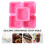 50Pcs Pink Silicone Soap Molds for Handmade DIY Baking and Soap Making 5