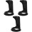 3Pcs Razor Rack Shaving Brush Stand Black Plastic Storage Organizer 5