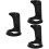 3Pcs Razor Rack Shaving Brush Stand Black Plastic Storage Organizer 8