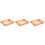 3Pcs Wooden Tray with Handles Light Brown Storage Organizer 5