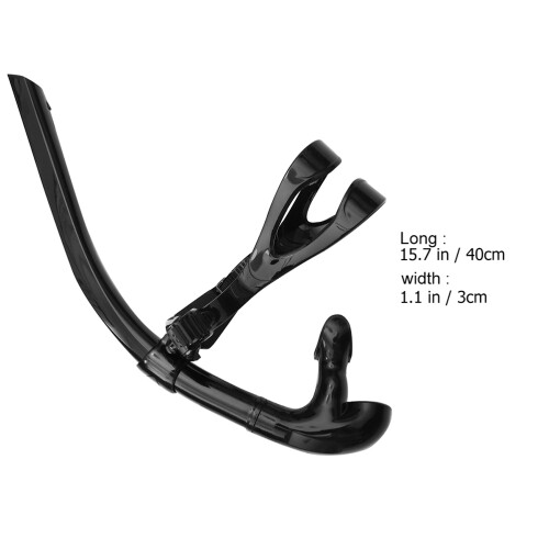 3Pièces Snorkel De Noir Pour Exercice Natation Débutants 1