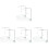 4Sets Silver Aquarium Light Rack Adjustable Aluminum Hanging Bracket 7
