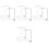 4Sets Silver Aquarium Light Rack Adjustable Aluminum Hanging Bracket 8