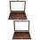 2Pcs Compact Brown Wooden Specimen Storage Boxes with Transparent Lid 6