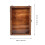 2Pcs Compact Brown Wooden Specimen Storage Boxes with Transparent Lid 8