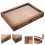 2Pcs Compact Brown Wooden Specimen Storage Boxes with Transparent Lid 9