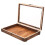 2Pcs Compact Brown Wooden Specimen Storage Boxes with Transparent Lid 10