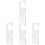 4Pcs Multifunctional Silver Acrylic Hanging Cards for Retail Shops 4