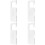4Pcs Multifunctional Silver Acrylic Hanging Cards for Retail Shops 7