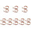 16Sets Curtain Buckles Coffee Curtain Fixing Straps 5