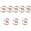 16Sets Curtain Buckles Coffee Curtain Fixing Straps 6