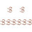 16Sets Curtain Buckles Coffee Curtain Fixing Straps 10