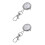 2Pcs Quartz Keyring Pocket Watch Silver Large Number Easy Read 9