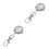 2Pcs Quartz Keyring Pocket Watch Silver Large Number Easy Read 10