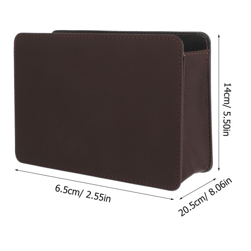 2Pcs Compact Brown Car Garbage Can Foldable Vehicle Trash 1