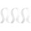 3Pcs Clear Headphone Holder Scratch-Resistant Earphone Rack for School 4