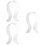 3Pcs Clear Headphone Holder Scratch-Resistant Earphone Rack for School 6