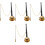 4Pièces Percussion Cuivre Yin Qing Pour Et Usage À Domicile 3