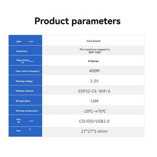 2X ESP32P4+ESP32-C6 Core Board ESP32P4 Minimum System Board High-Performance ESP32-P4 for Advanced Applications 2