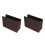 2Pcs Compact Brown Car Garbage Can Foldable Vehicle Trash 5
