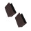 2Pcs Compact Brown Car Garbage Can Foldable Vehicle Trash 6