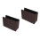 2Pcs Compact Brown Car Garbage Can Foldable Vehicle Trash 8