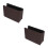 2Pcs Compact Brown Car Garbage Can Foldable Vehicle Trash 9