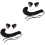 2Sets Creative Black Cat Ear Headband Tail for Carnival Party 3