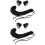 2Sets Creative Black Cat Ear Headband Tail for Carnival Party 5