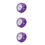 3Pièces Violettes Mini Unisexe Design Chic Et 5