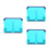 3Pcs Sky-Blue Kids Reading Book Holder Portable with Adjustable Angle 3