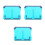 3Pcs Sky-Blue Kids Reading Book Holder Portable with Adjustable Angle 4