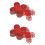 100Pièces Coupe Papier Rouge Support Décor Party 6