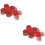 100Pièces Coupe Papier Rouge Support Décor Party 7