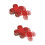 100Pièces Coupe Papier Rouge Support Décor Party 8