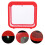 2Pcs Red Betta Fish Tank with 5-Color Light Mini Desktop Aquarium 5
