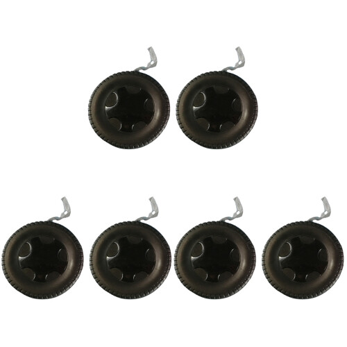 6Pcs Black Cd Storage Holder Portable Zipper Case Large Capacity 2