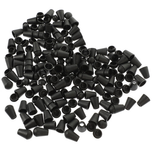 500Pcs Black Plastic Cord Locks for Drawstrings Multi-Use Fastener 1