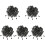 500Pcs Black Plastic Cord Locks for Drawstrings Multi-Use Fastener 3