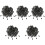 500Pcs Black Plastic Cord Locks for Drawstrings Multi-Use Fastener 4