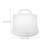 Plastic White Cake Box with Handle Secure Locking Lid for Home Use 2